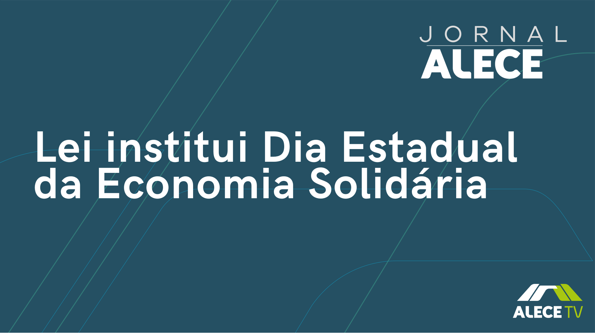 Lei institui Dia Estadual da Economia Solidária