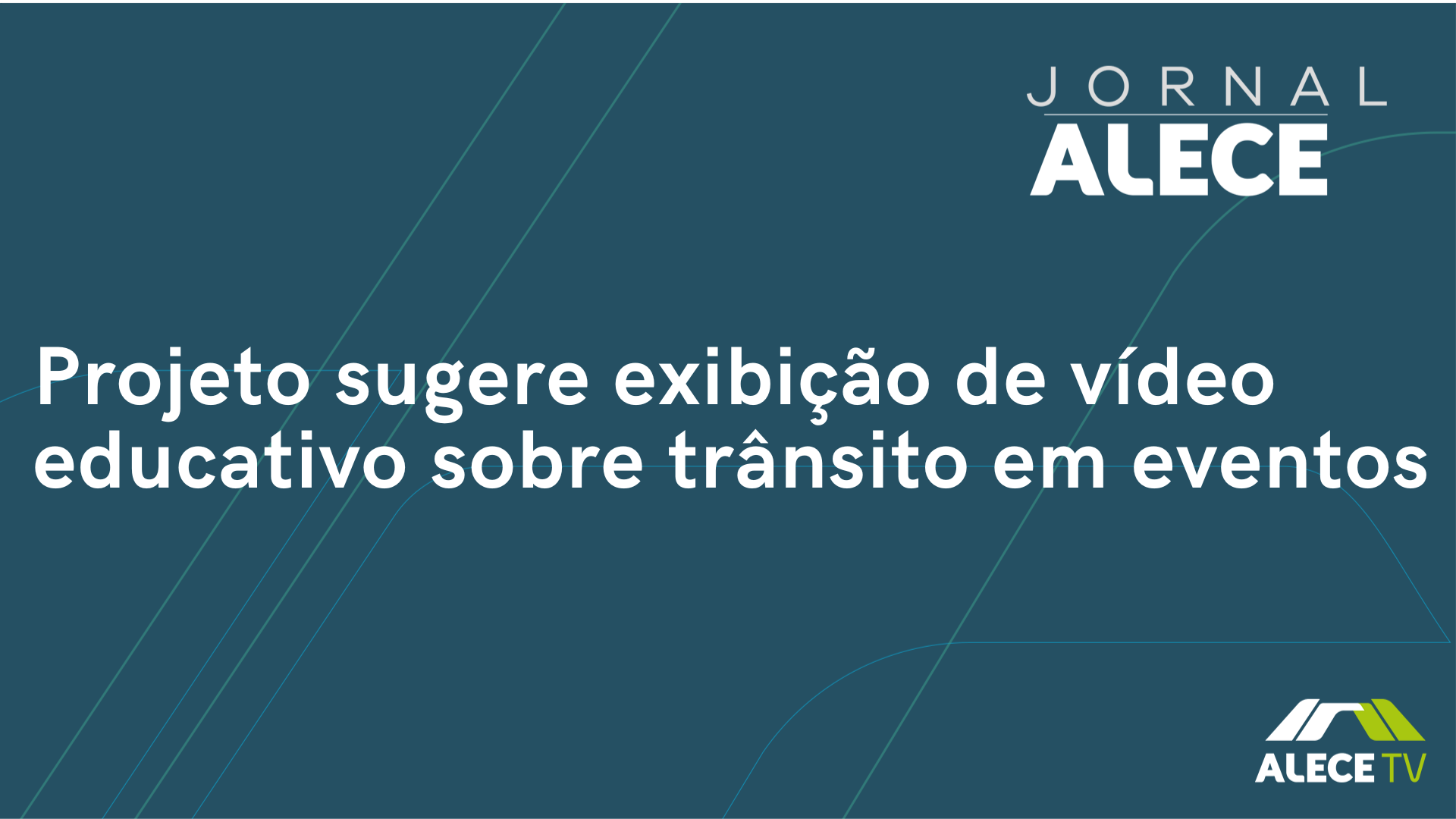 Projeto sugere exibição de vídeo educativo sobre trânsito em eventos