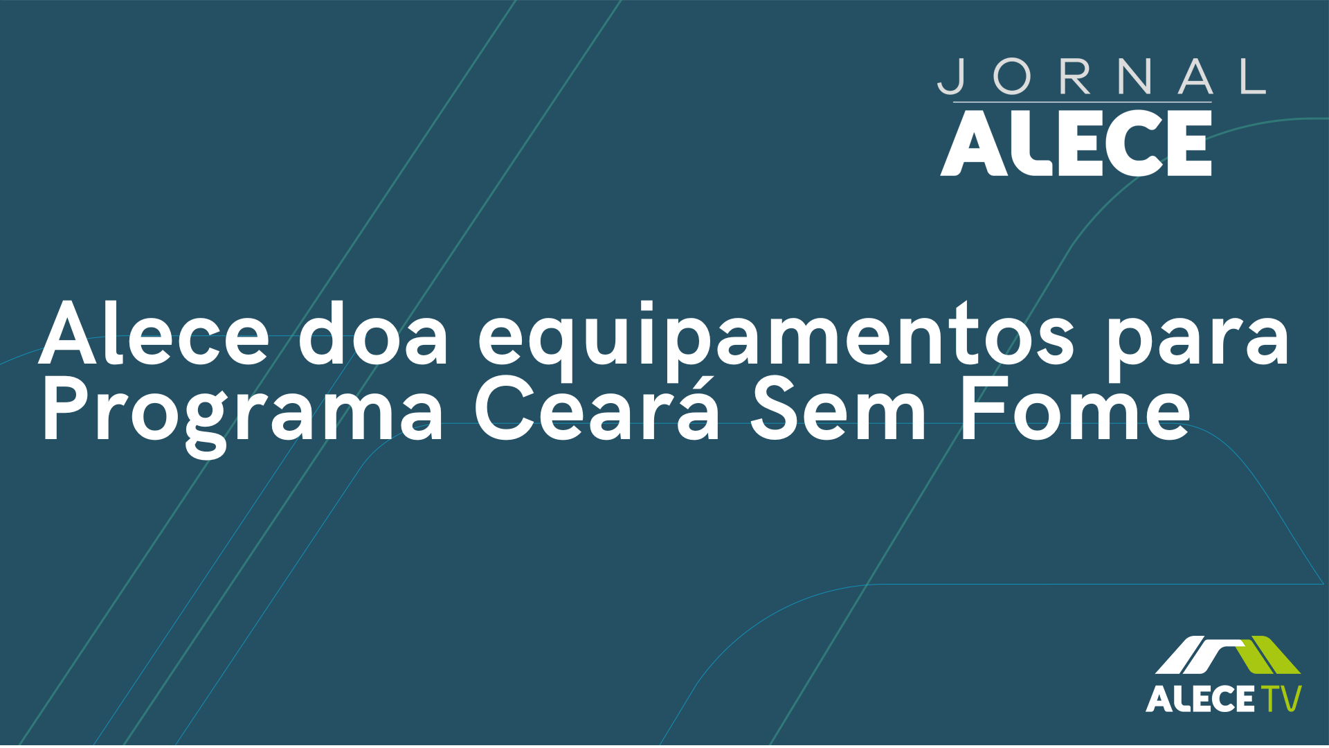 Alece doa equipamentos para Programa Ceará Sem Fome