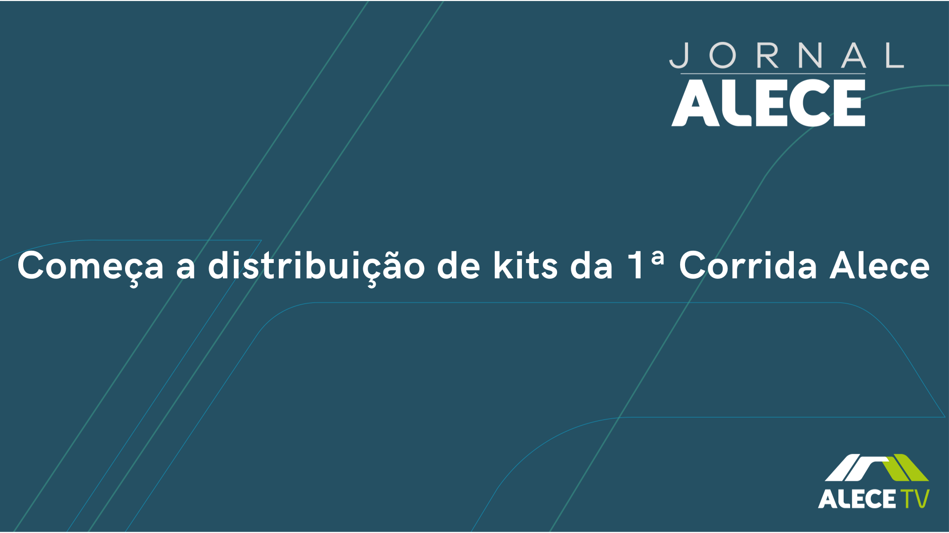 Começa a distribuição de kits da 1ª Corrida Alece