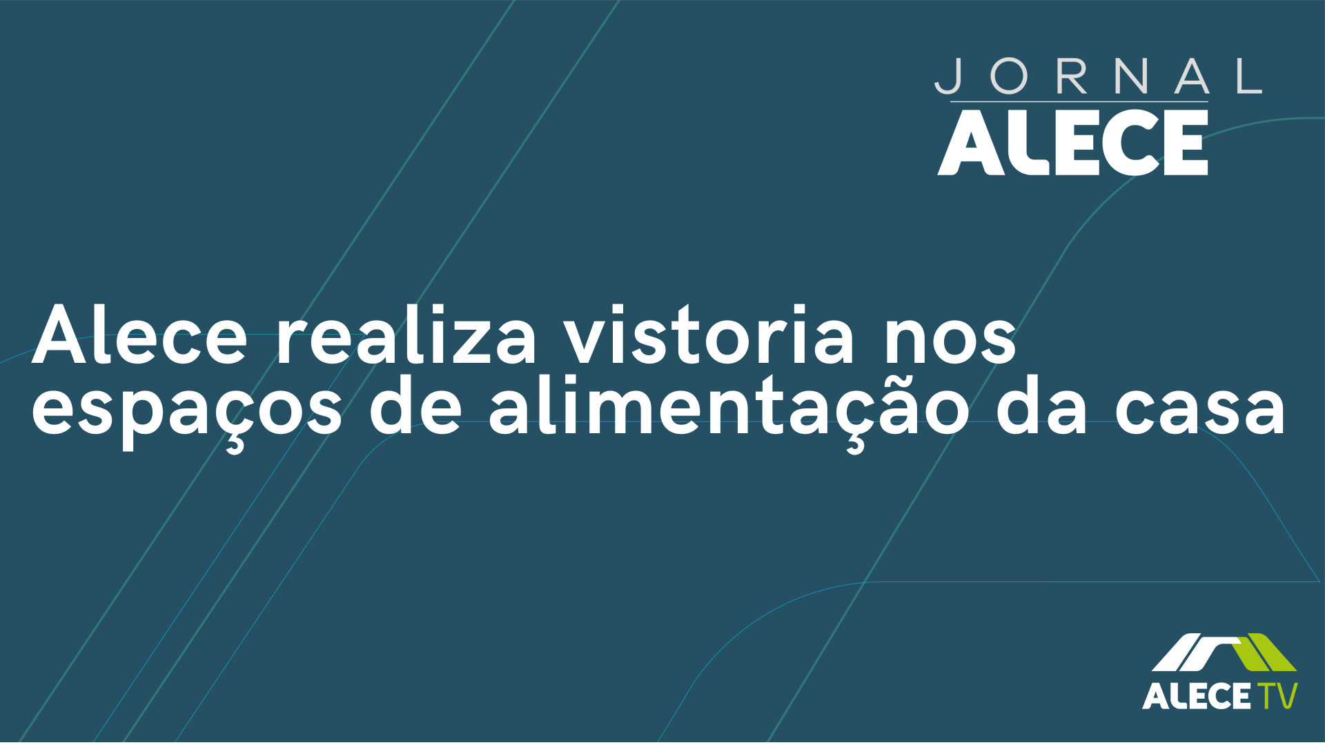 Alece realiza vistoria nos espaços de alimentação da casa