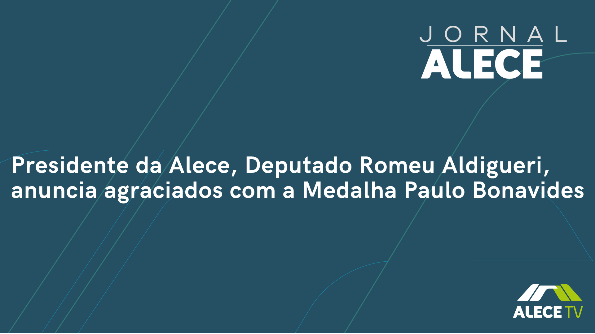 Presidente da Alece, Deputado Romeu Aldigueri, anuncia agraciados com a Medalha Paulo Bonavides