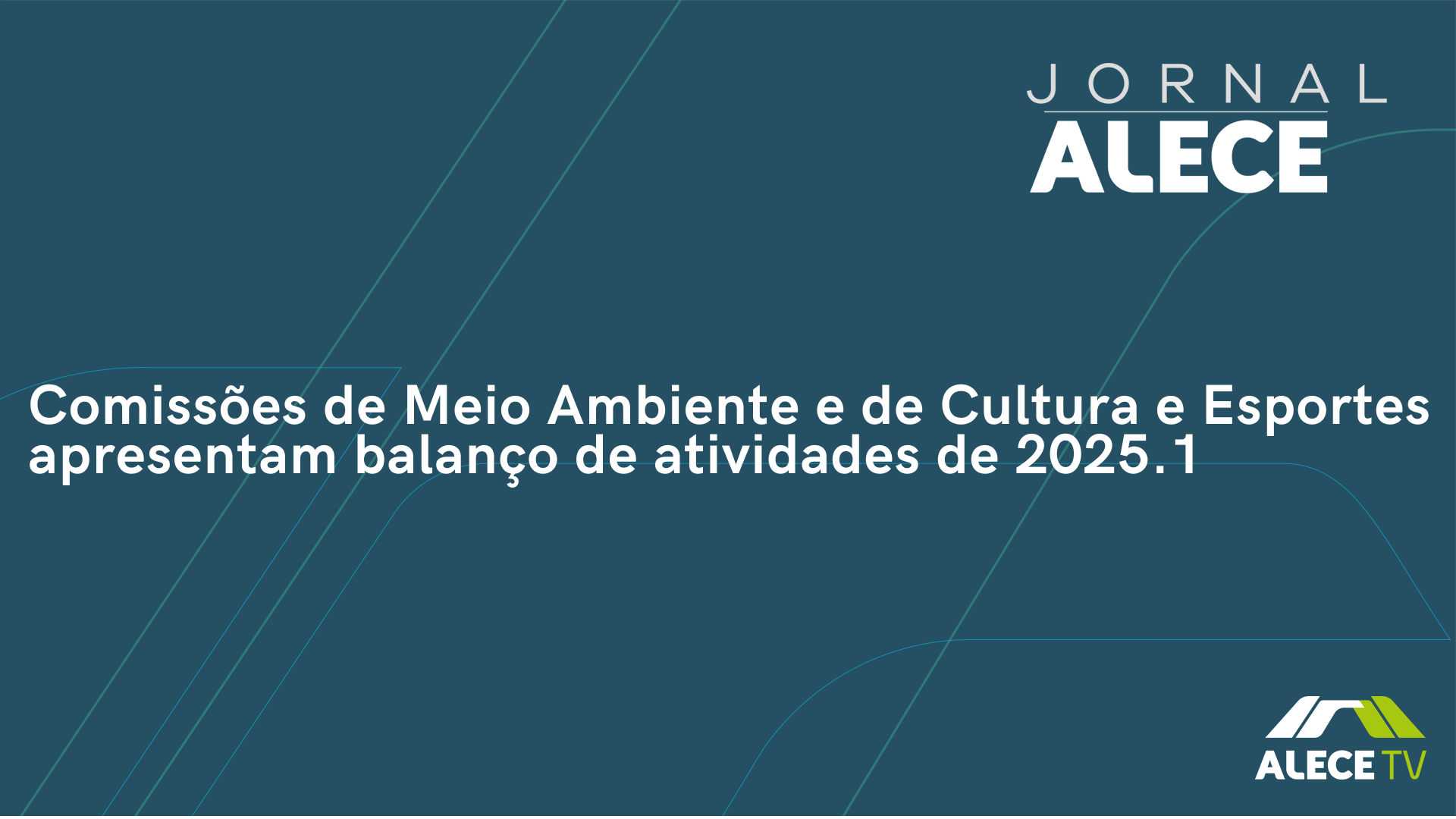 Comissões de Meio Ambiente e de Cultura e Esportes apresentam balanço de atividades de 2025.1