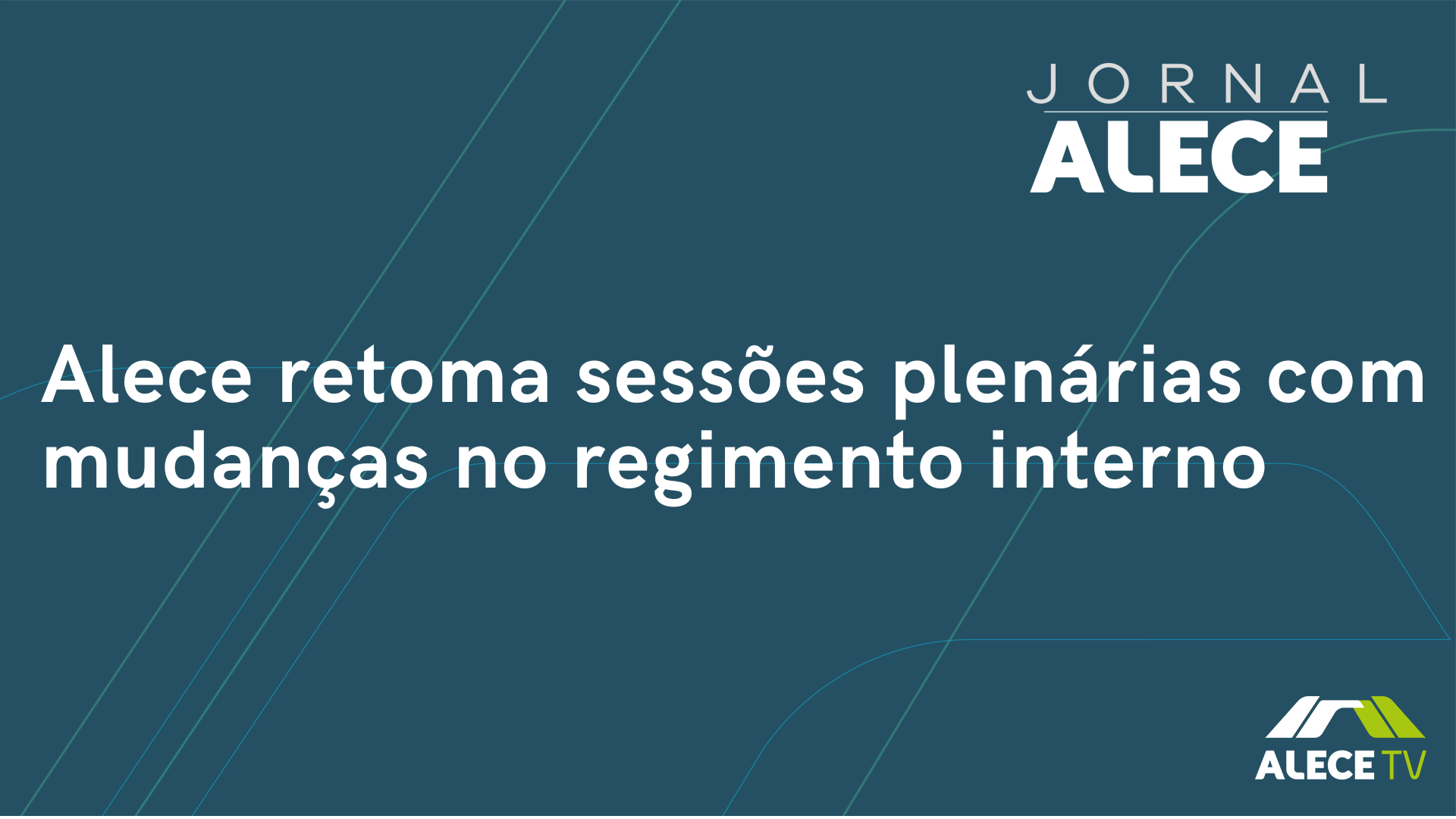 Alece retoma sessões plenárias com mudanças no regimento interno