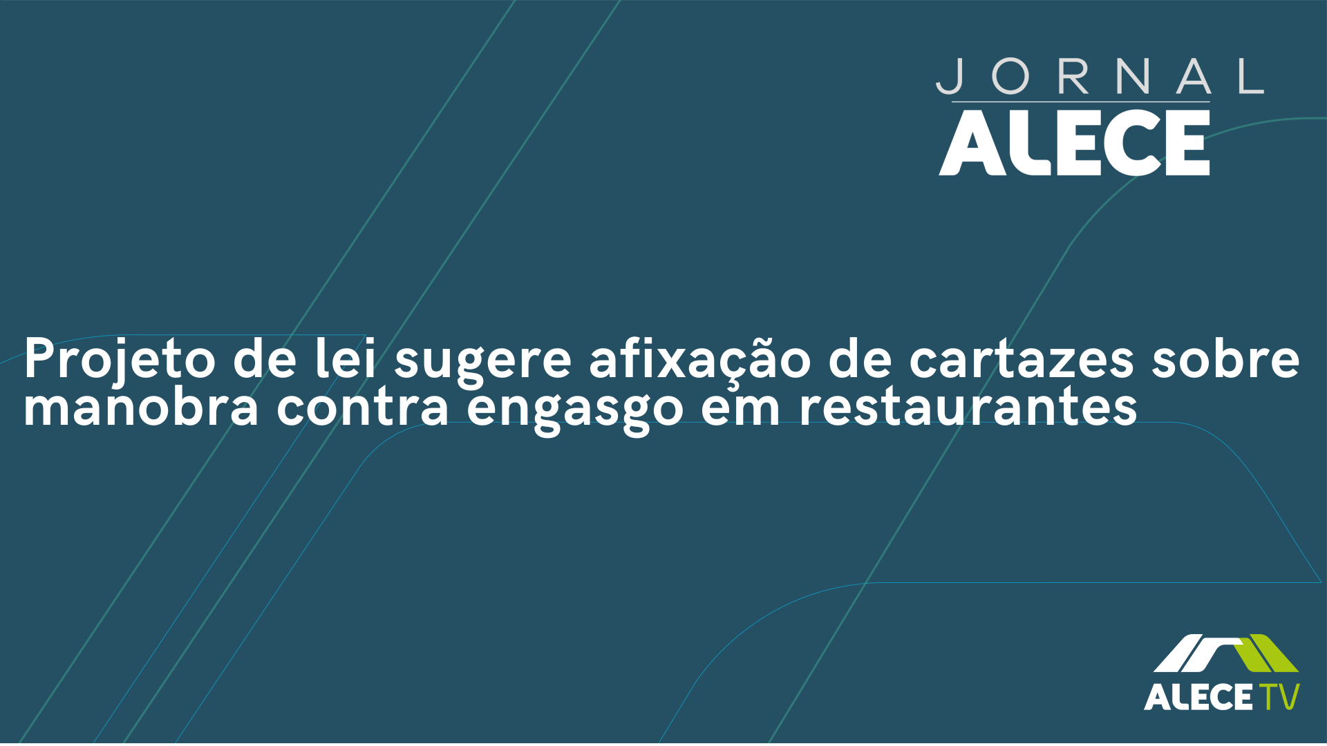 Projeto de lei sugere afixação de cartazes sobre manobra contra engasgo em restaurantes