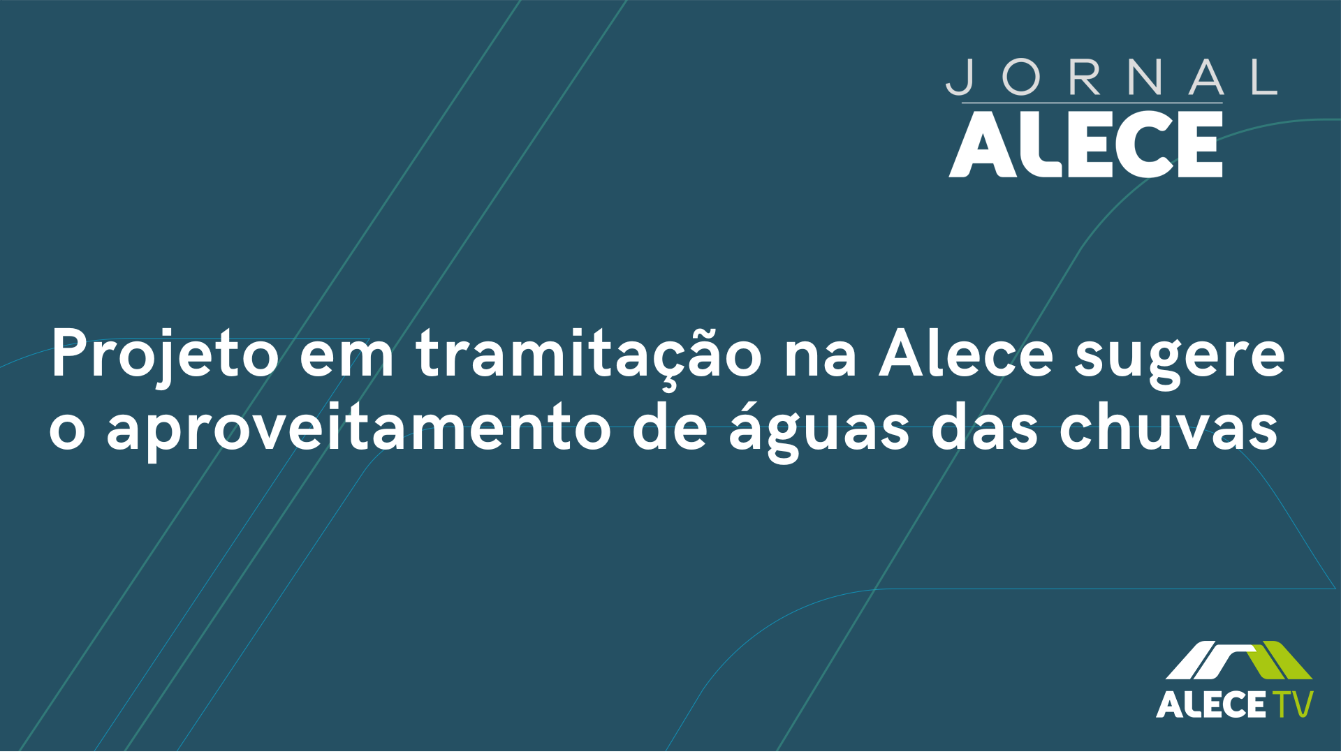 Projeto em tramitação na Alece sugere o aproveitamento de águas das chuvas