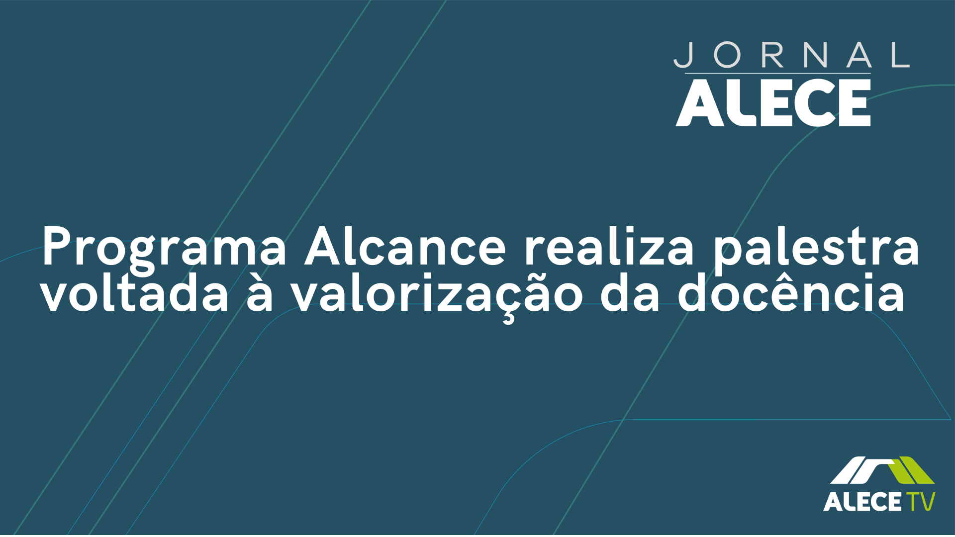 Programa Alcance realiza palestra voltada à valorização da docência