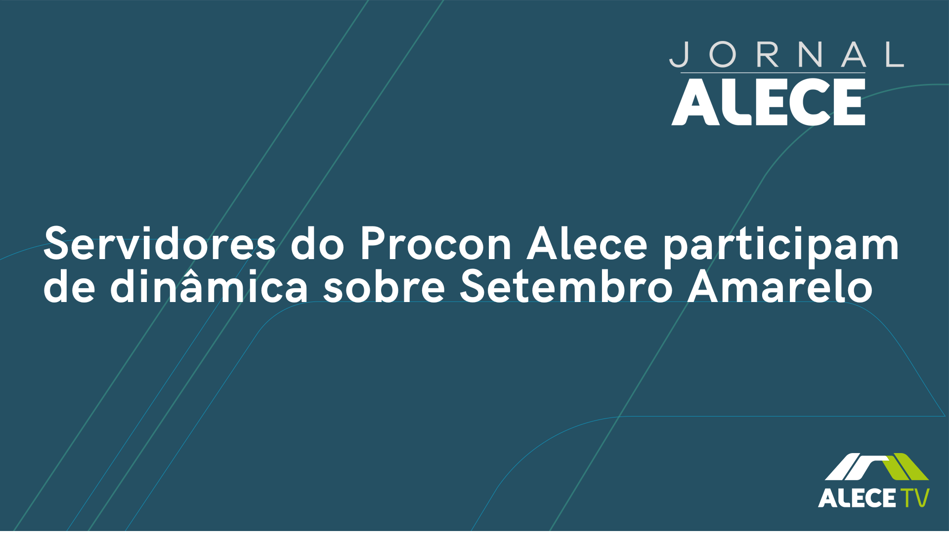 Servidores do Procon Alece participam de dinâmica sobre Setembro Amarelo
