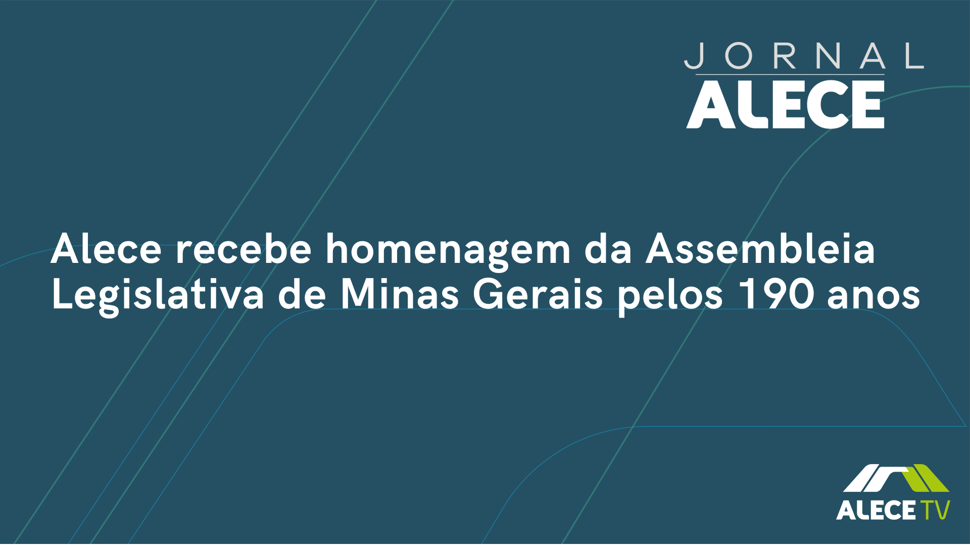 Alece recebe homenagem da Assembleia Legislativa de Minas Gerais pelos 190 anos