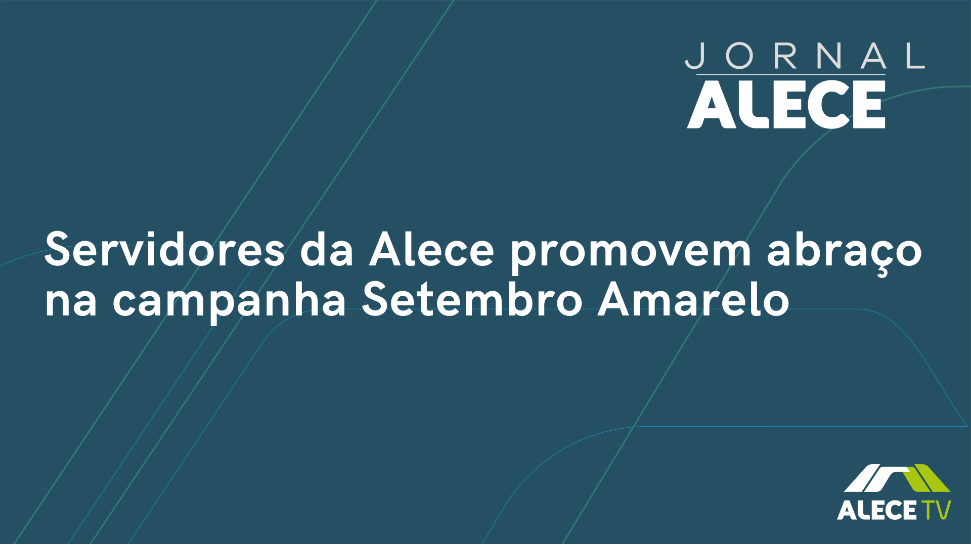 Servidores da Alece promovem abraço na campanha Setembro Amarelo