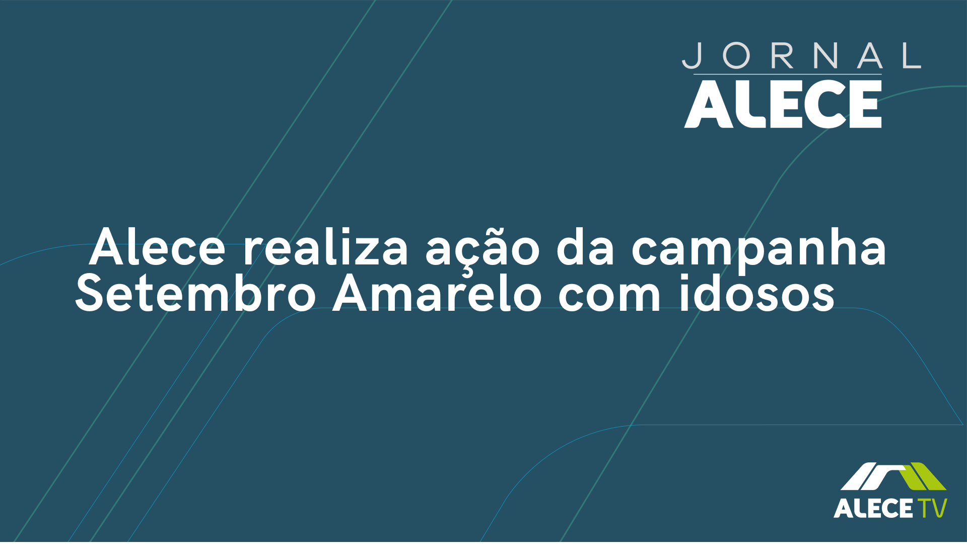 Alece realiza ação da campanha Setembro Amarelo com idosos