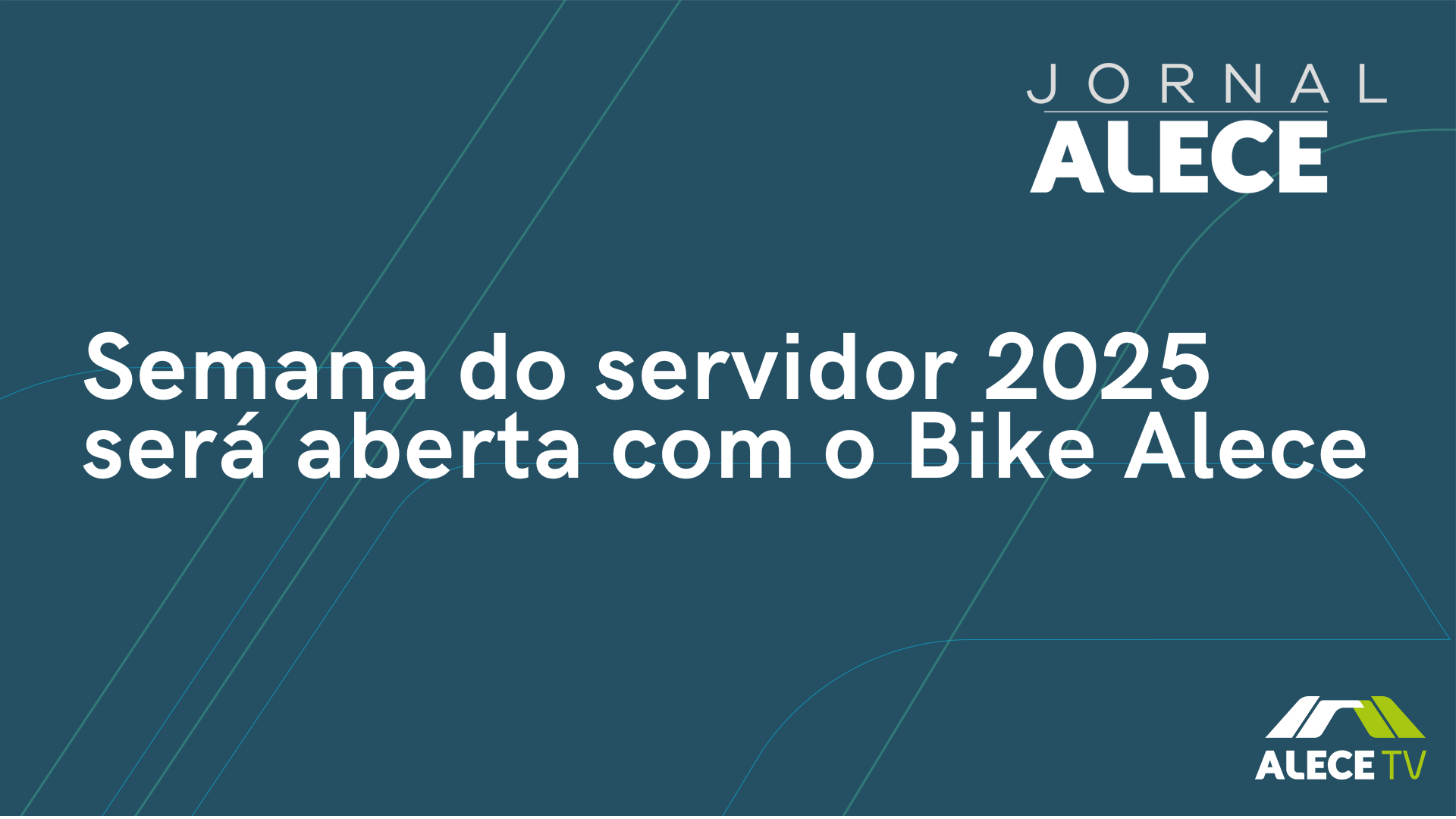 Semana do servidor 2025 será aberta com o Bike Alece