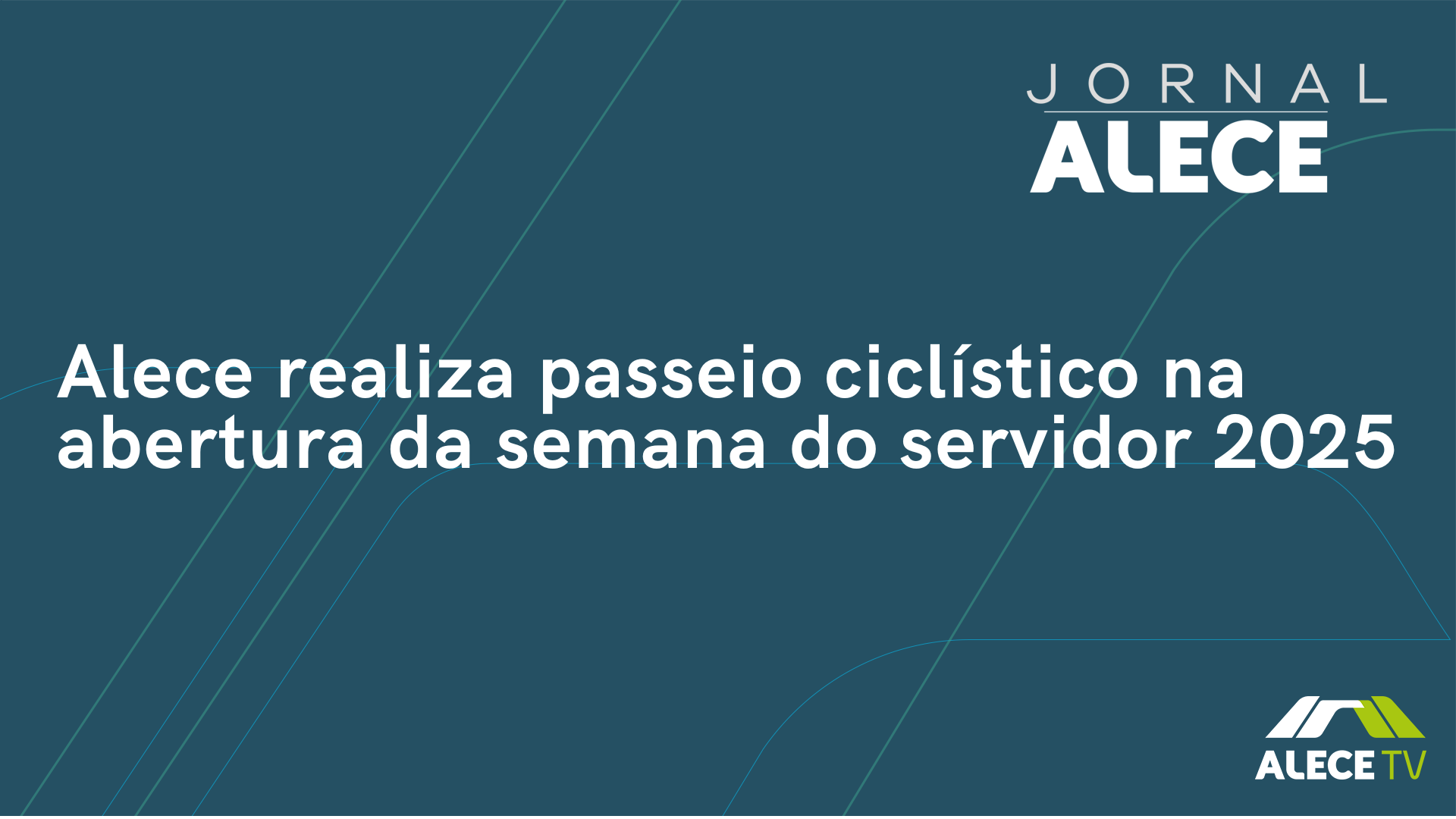 Alece realiza passeio ciclístico na abertura da semana do servidor 2025