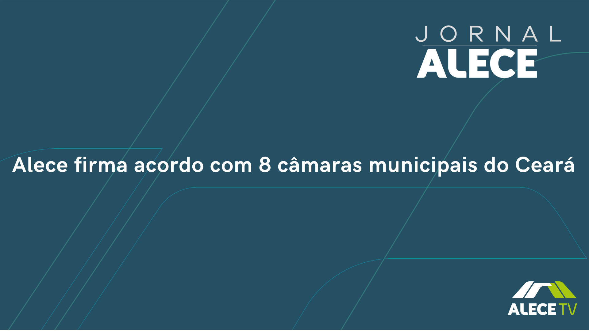 Alece firma acordo com 8 câmaras municipais do Ceará