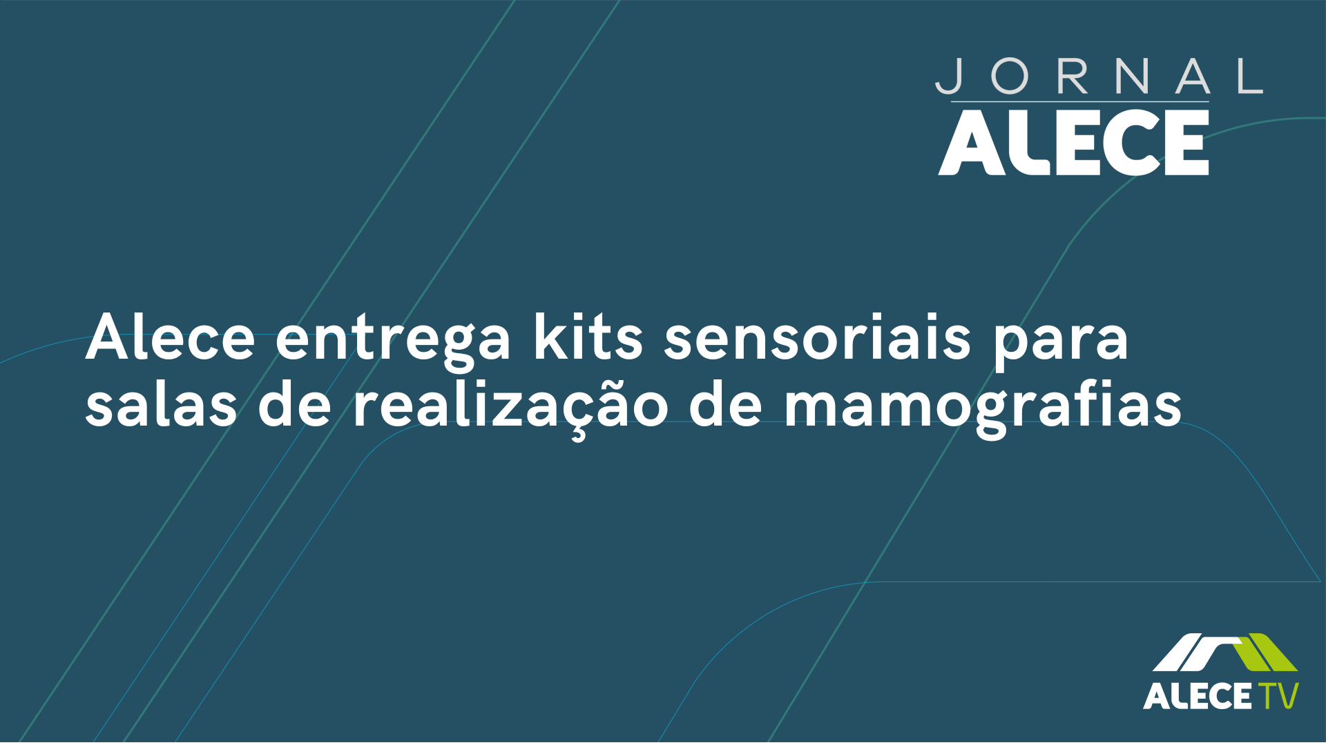 Alece entrega kits sensoriais para salas de realização de mamografias
