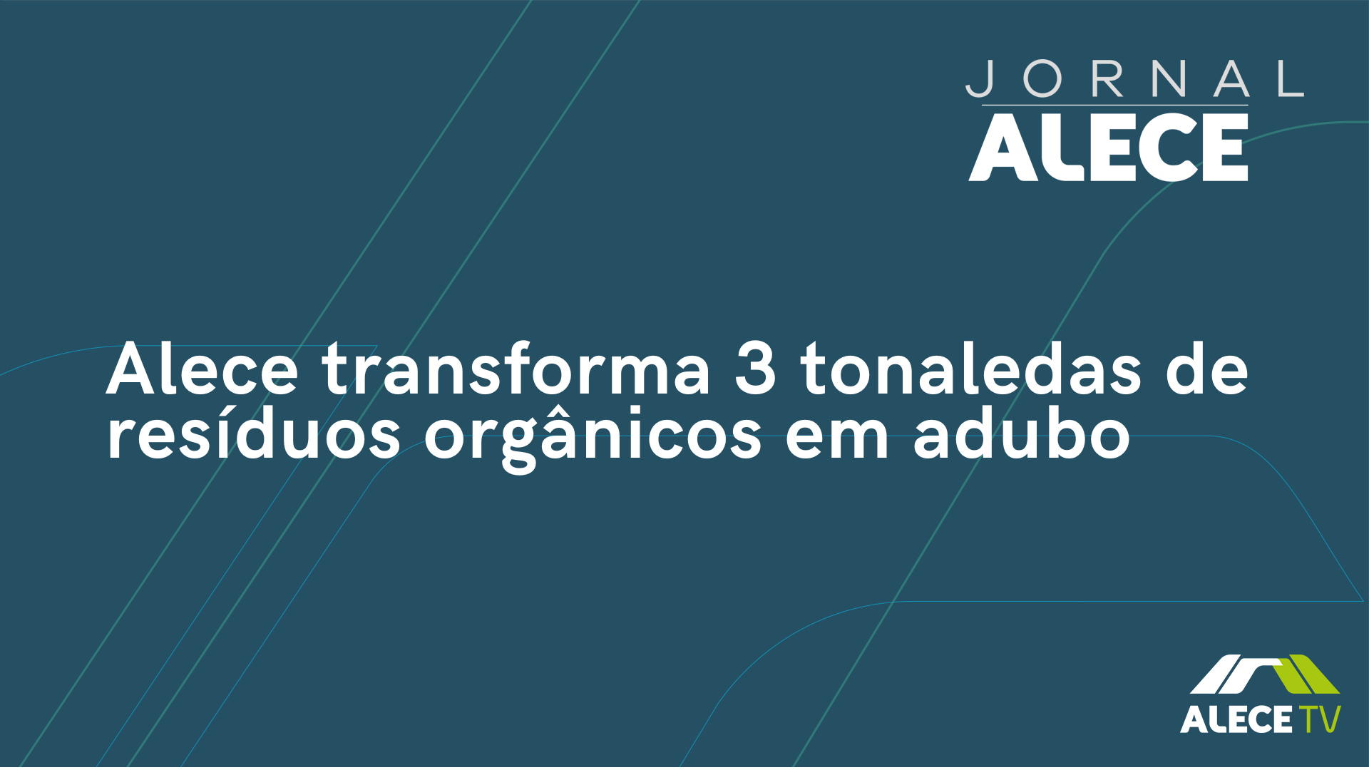 Alece transforma 3 tonaledas de resíduos orgânicos em adubo
