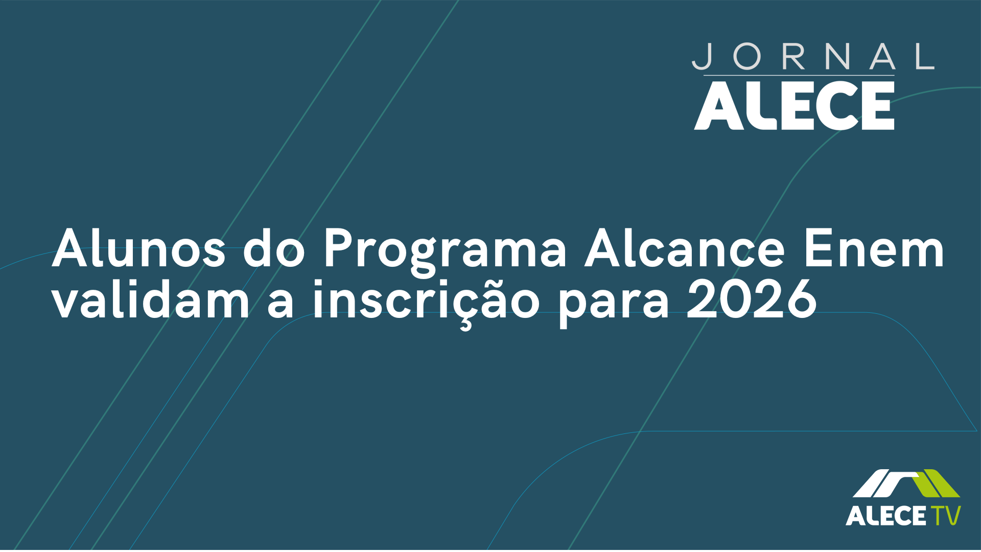 Alunos do Programa Alcance Enem validam a inscrição para 2026