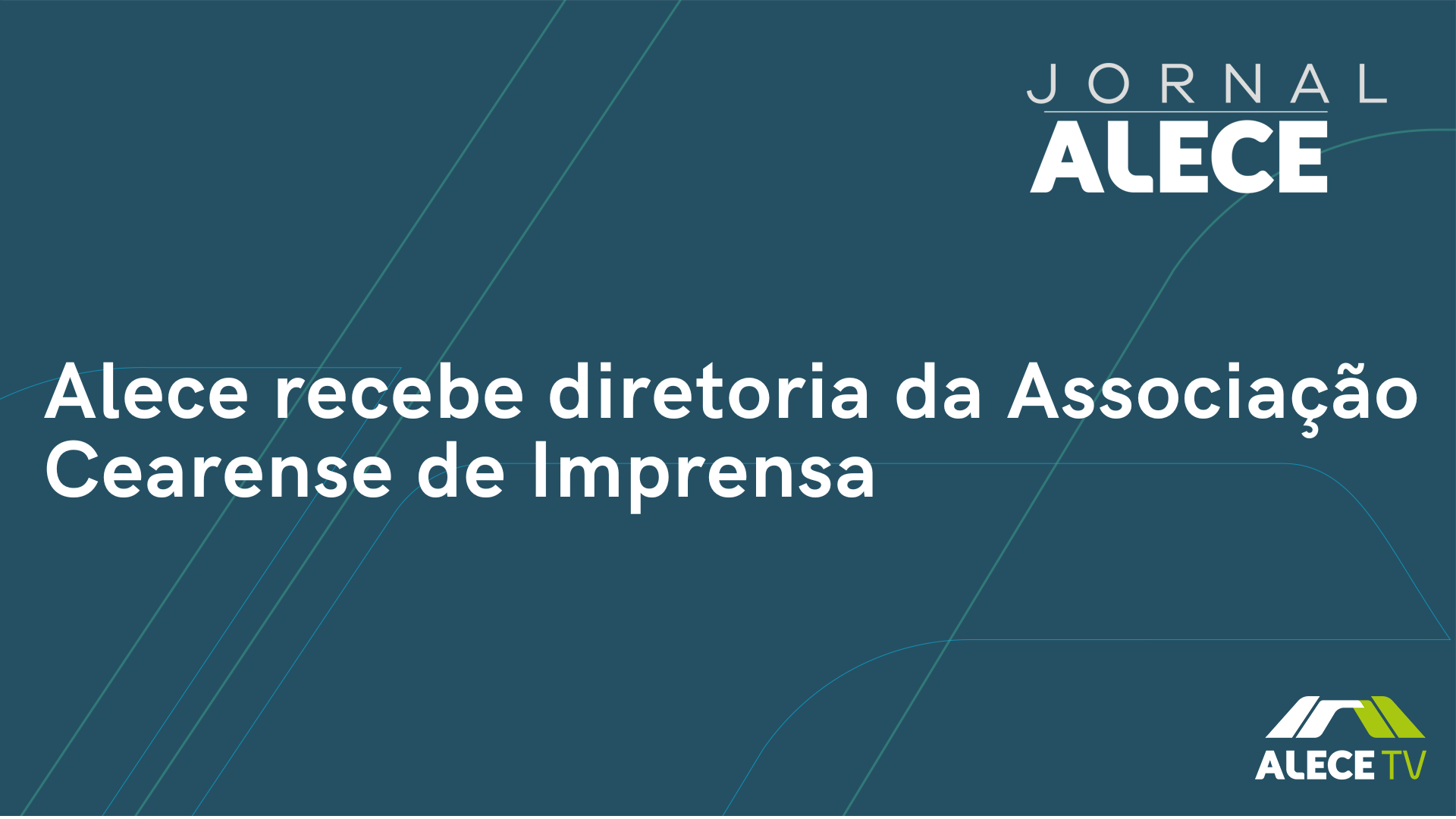 Alece recebe diretoria da Associação Cearense de Imprensa