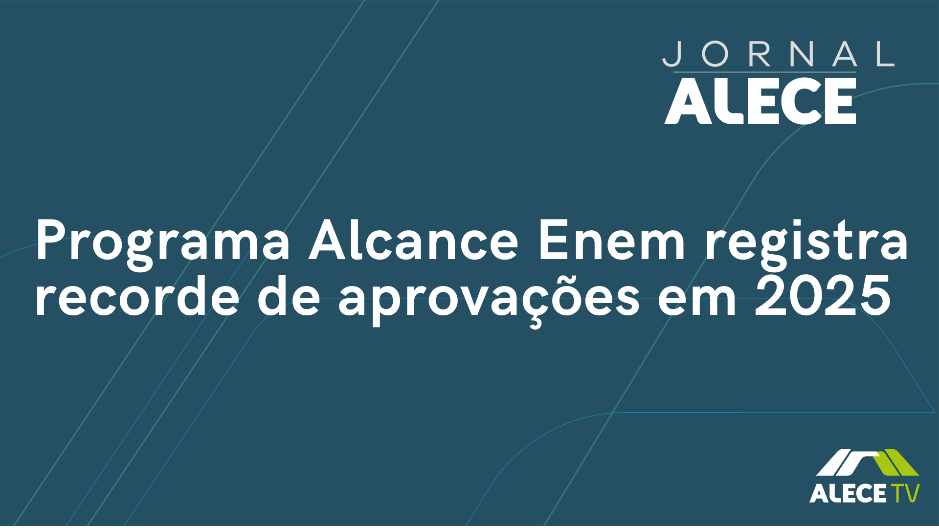 Programa Alcance Enem registra recorde de aprovações em 2025