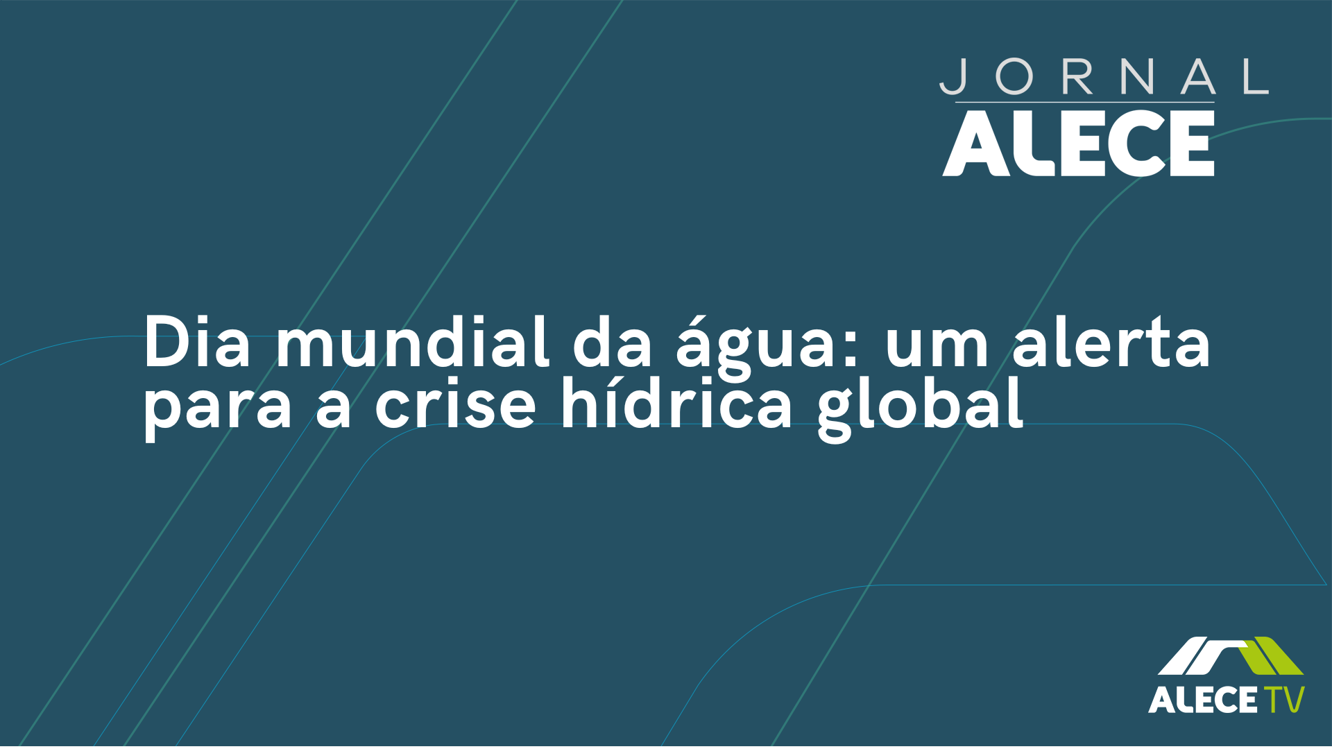 Dia mundial da água: um alerta para a crise hídrica global