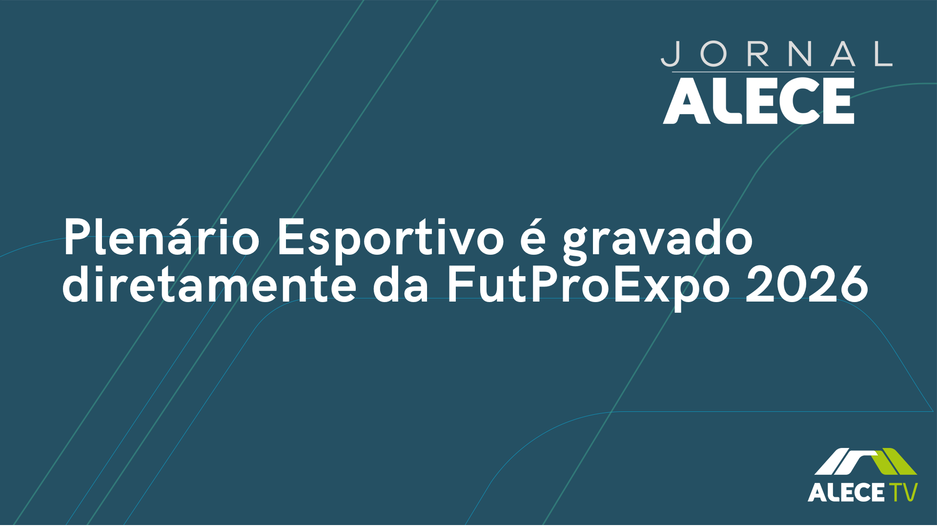 Plenário Esportivo é gravado diretamente da FutProExpo 2026