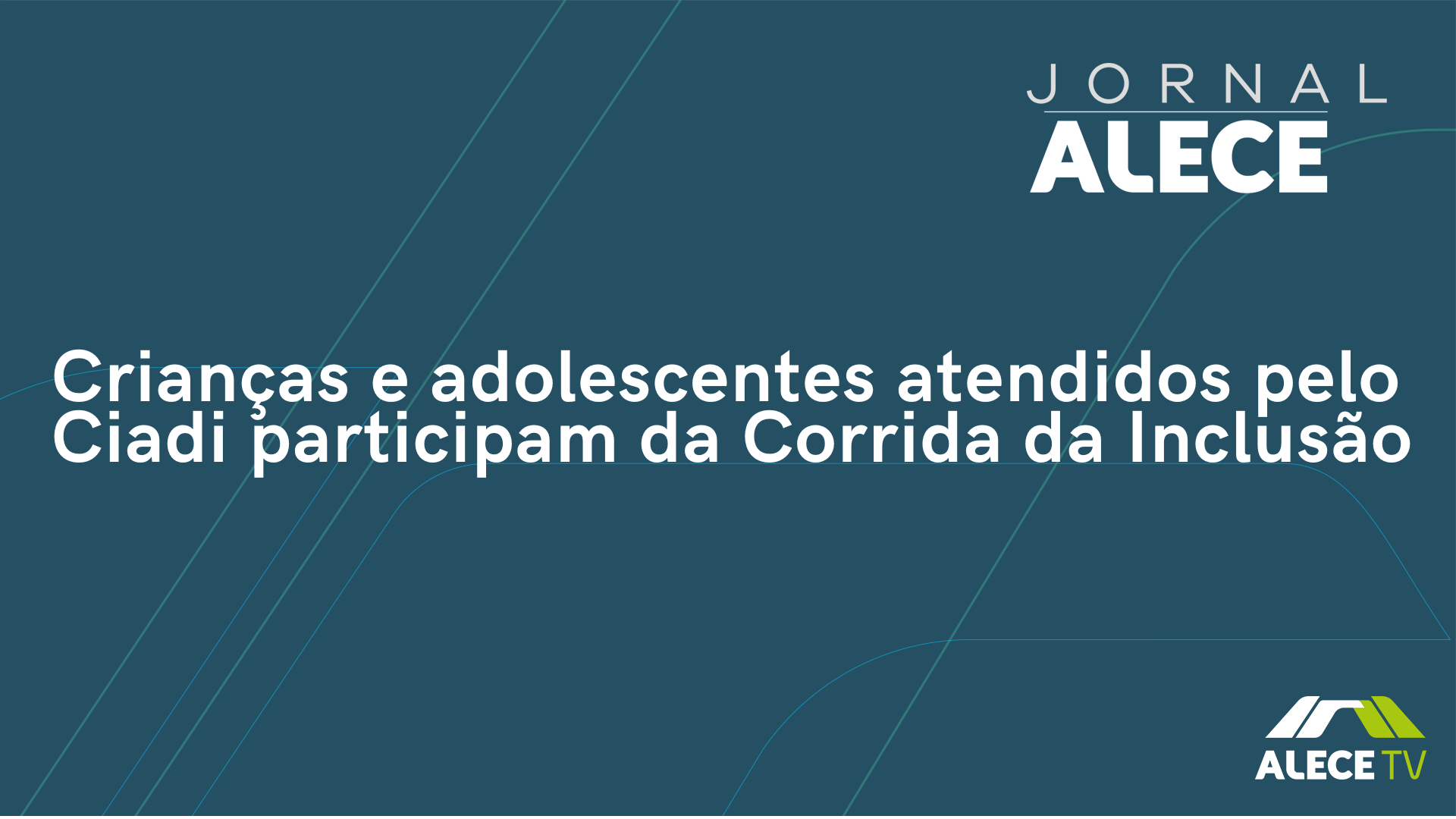 Crianças e adolescentes atendidos pelo Ciadi participam da Corrida da Inclusão