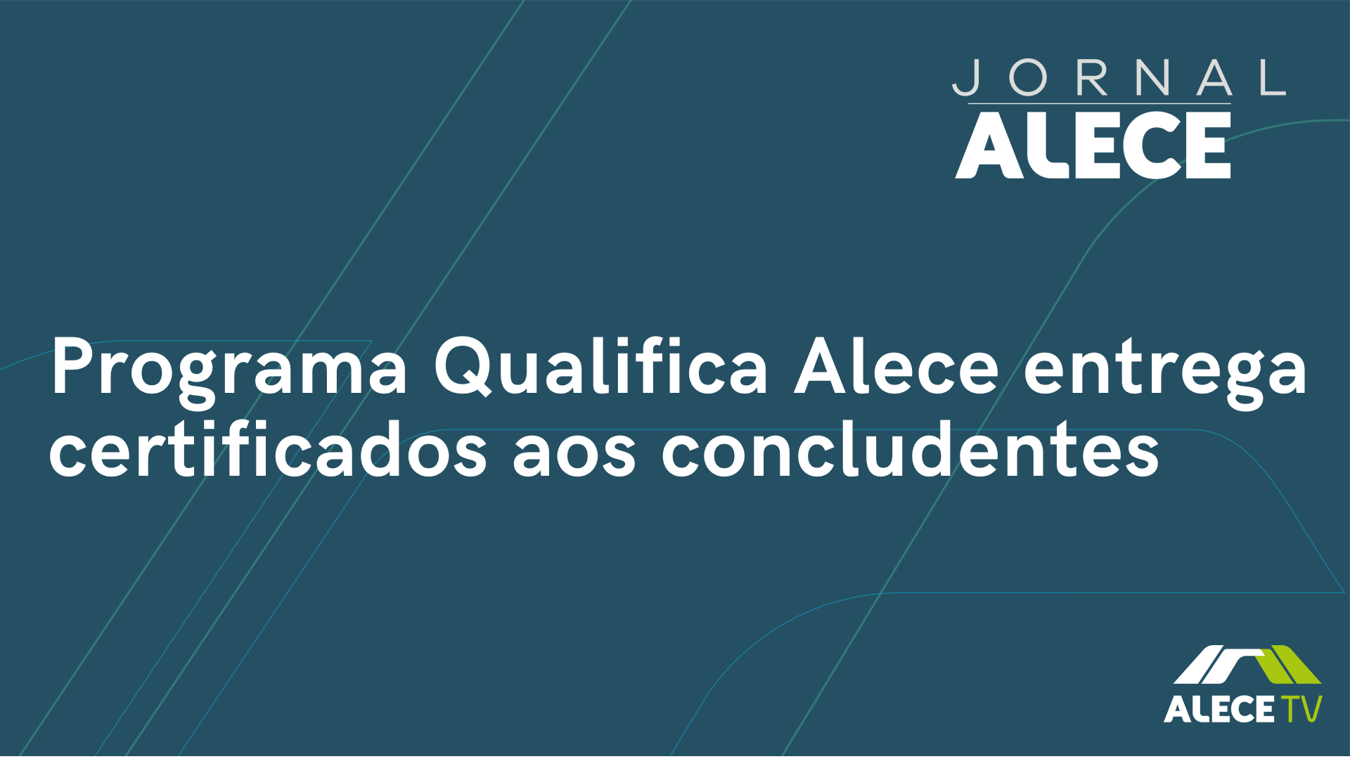 Programa Qualifica Alece entrega certificados aos concludentes
