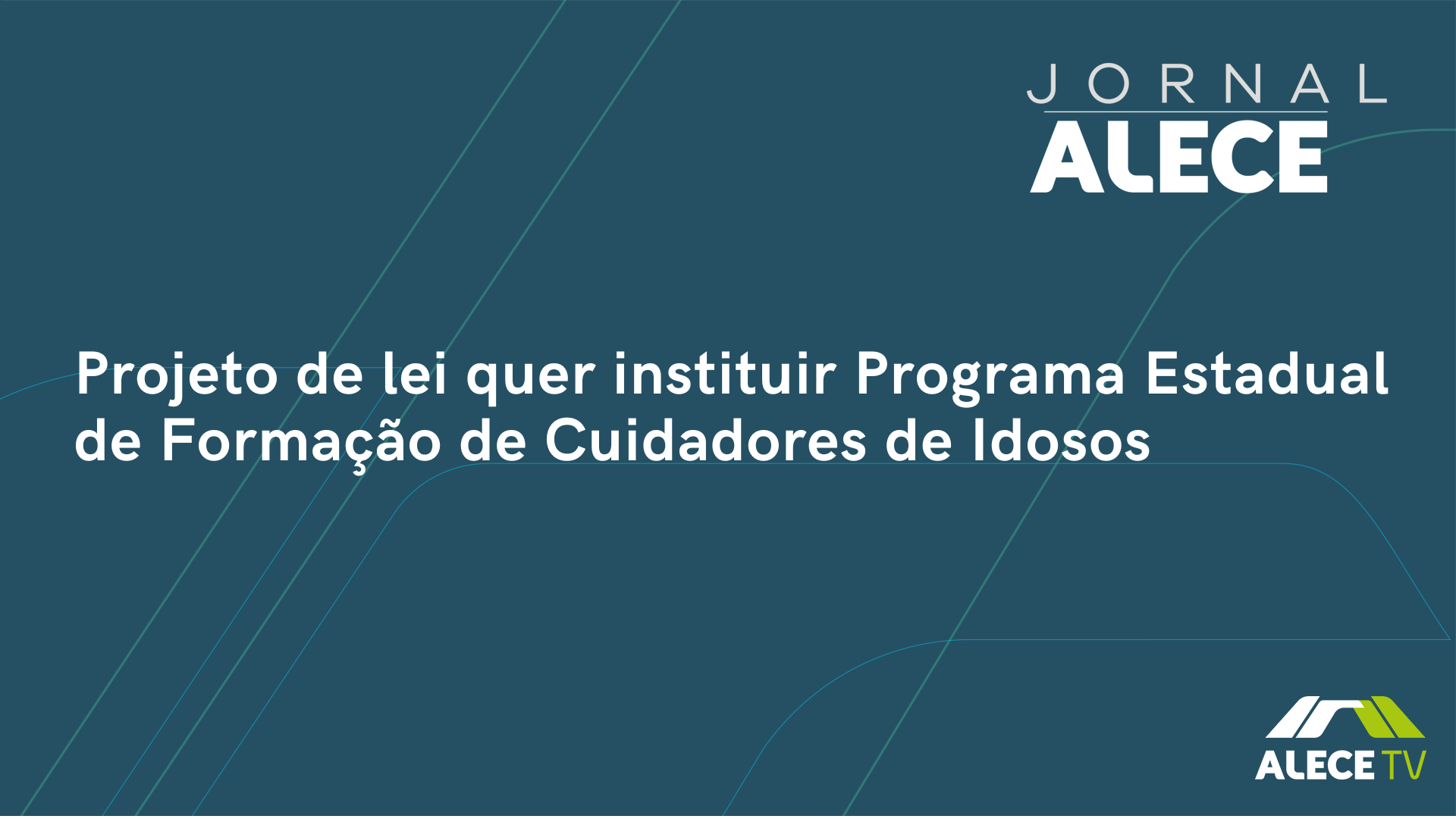 Projeto de lei quer instituir Programa Estadual de Formação de Cuidadores de Idosos