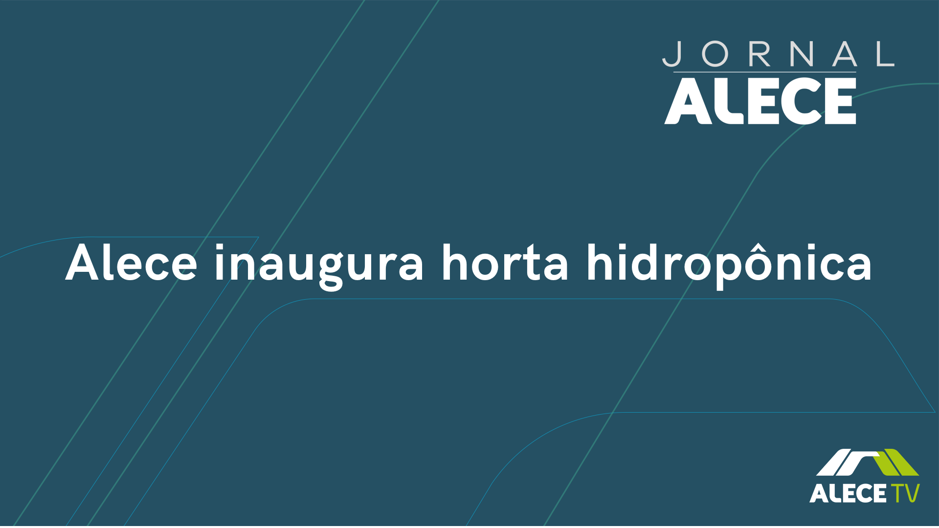 Alece inaugura horta hidropônica