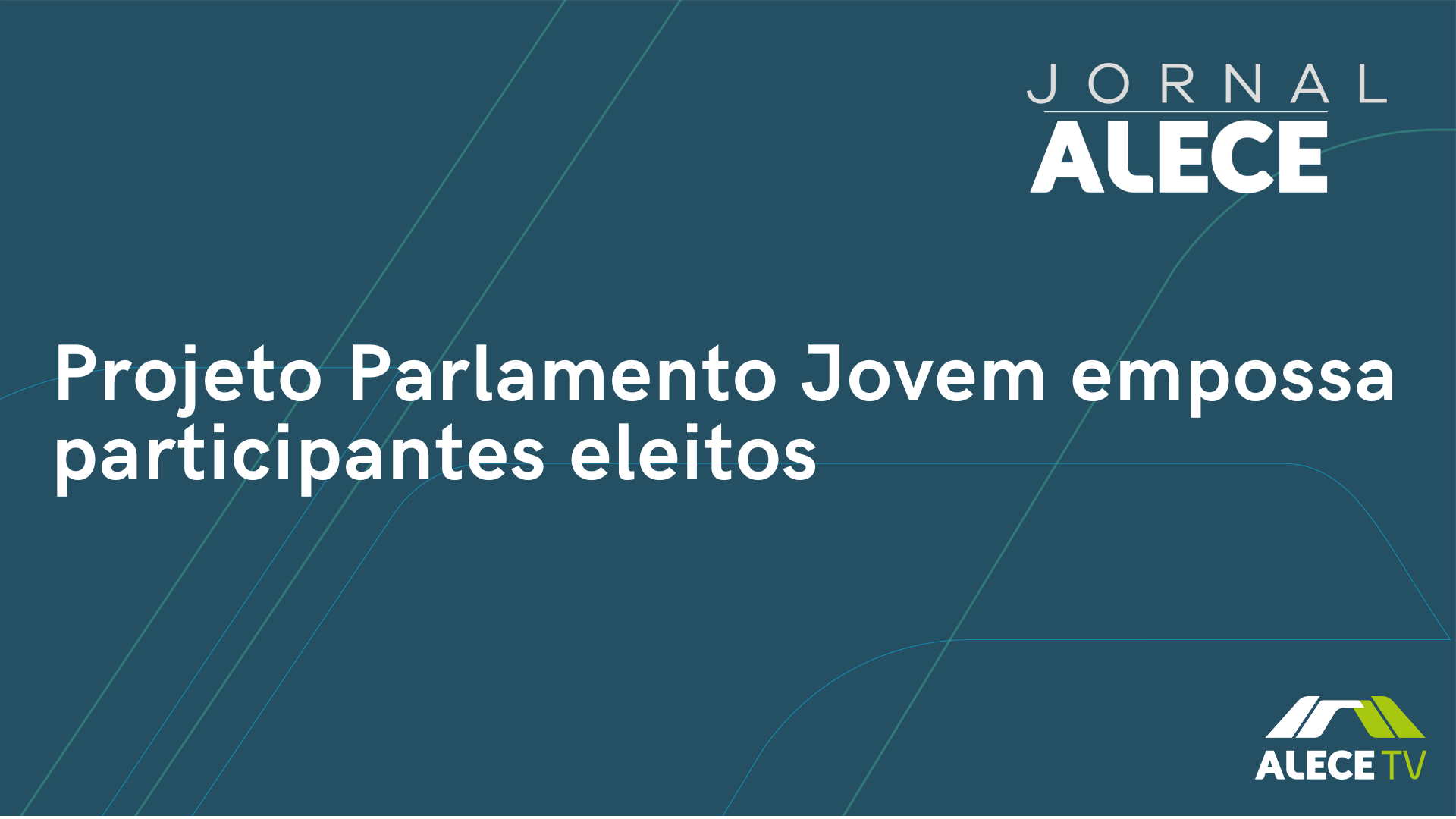 Projeto Parlamento Jovem empossa participantes eleitos